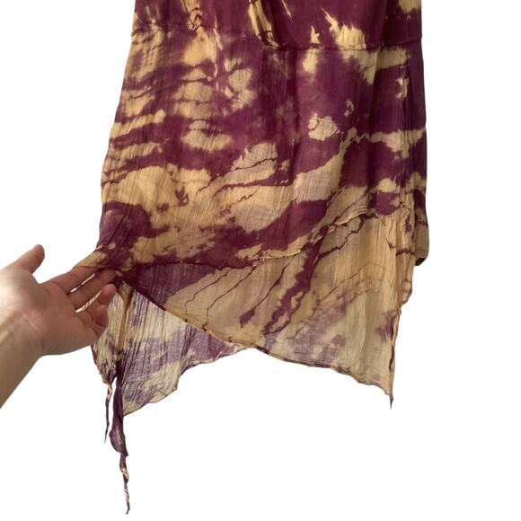 Jayli Dress Short Tie Dye Whimsical Fitted Purple Size Small - Picture 2 of 6